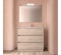 Salgar Meuble de salle de bains NOJA 1000 3 tiroirs NATURAL + meuble vasque