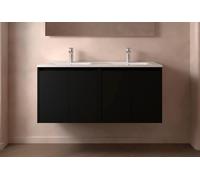 Salgar Noja Armoire basse 1200 4 portes + lavabo Black Satin