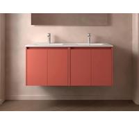 Salgar Noja Armoire basse 1200 4 portes + lavabo Red Satin