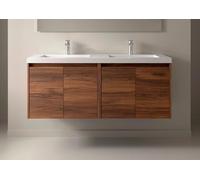 Salgar Noja Armoire basse 1400 4 portes + lavabo noyer