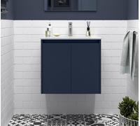 Salgar Noja Armoire basse 700 2 portes + lavabo Blue Satin