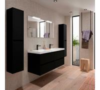 Salgar Noja Ensemble complet 1400 4 tiroirs Noir Satin