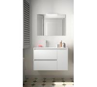 Salgar Noja Ensemble complet 850 2 tiroirs - porte à droite White Satin