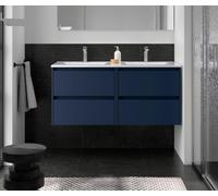 Salgar Noja Meuble bas 1200 4 tiroirs + vasque Blue Satin