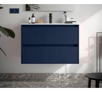 Salgar Noja Meuble bas 800 2 tiroirs + vasque Blue Satin