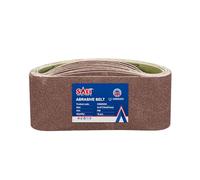 SALI Lot de 10 bandes abrasives 75 x 457 mm Bande abrasive grain 80 pour ponceuse à bande, machine à poncer pour le ponçage, le lissage, l'aiguisage et le décapage du bois et du métal