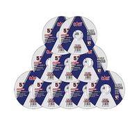 SALI Lot de 10 disques à tronçonner Ø 125 x 1,0 x 22,23 mm, pour meuleuse d'angle métal, acier, acier inoxydable, fonctionnement jusqu'à 12200 et 80 m/s