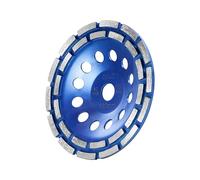 SALI Meule Diamantée de Qualité Supérieure 180 x 22,2 mm Double Rangée Disque Abrasif Diamanté Meule Boisseaux Universel Pour Béton, Pierre Naturelle, Colle à Carrelage et Granit