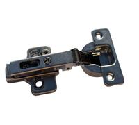 SALICE Lot de 2 Charnières Silenti et Embases DOMI pour portes de placards. Perçage 35 mm, Ouverture 110°, Métal, Contemporaine, Brute, 2 Count