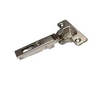 Salice série 200 - Charnière droite de Ø35 mmOuverture à 110°. Avec vis de fixation. Finition nickelée. Support inclus.