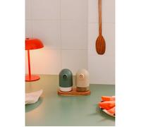 Salière et Poivrière - Create - Kitchenware Studio - Socle Antidérapant - Vert Sauge
