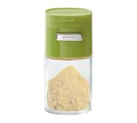 Salière Et Poivrière Design Haute Transparence Anti-Usure Grand Diamètre | Distributeur De Sel En Verre À Poussoir Pour La Cuisine, Café, Bistro, Cuisinière, Table À Manger Et Le Coin Café Vert
