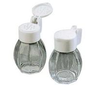 Salière et poivrière en verre