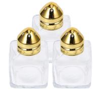 Salière et Poivrière en Verre et Acier Inoxydable 15ml, Lot de 3
