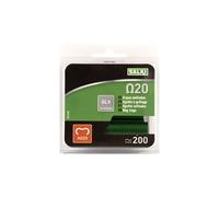 SALKI | Agrafes de Grillage Ω20 | Pack de 200 Agrafes Annelées Vertes | Diamètre de 2mm
