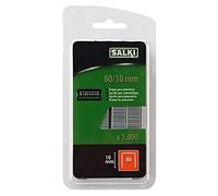 SALKI | Agrafes n°80 | Pack de 1000 Unités | Agrafes pour Câbles n°80 | 10mm de Longueur