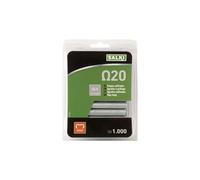 SALKI Blister - Agrafe omega 20 Plastifiée verte - 1000pcs - Cheville fixation