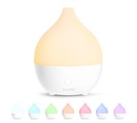 SALKING Diffuseur Huiles Essentielles 100ml, Diffuseur Parfum Maison 8 LED | Diffuseur d’Arômes d’Aromathérapie Ultrasonique Électrique sans BPA, pour le Yoga et le Bureau, Blanc