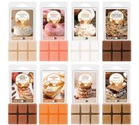 SALKING Fondants de Cire parfumée de boulangerie pour Lampes parfumées, Bougies 100% en Cire de Soja parfumée, Senteurs de Gâteaux et Cookies, Coffret Cadeau pour Halloween, Noël, 8 Packs