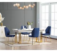 Salle à manger Ensemble de luxe 6x chaises+table Ensemble de salle à manger Fauteuils Modernes