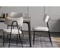 Salle à manger ensemble de meubles chics 6pcs Ensemble de salle à manger table