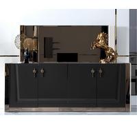 Salle à manger Ensemble table 6x chaise commode miroir Style italien Groupe Nouveau