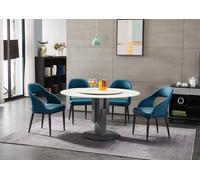 Salle à manger Meubles Ovale Table de salle à manger Design Tables Luxe Meubles Rond Nouveau Inox