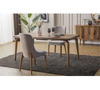 Salle à manger set 7pcs. table+6x chaises Designer bois chaise garniture meubles Nouveau