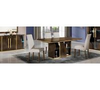 Salle à manger Table Chaise Bois Chaises Table Groupe Garniture Moderne Nouveau Set 5pcs.