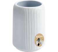 Salle de bain Gobelet à brosse à dents - Porte-brosse à dents - Céramique - Rond - Blanc - Rangement