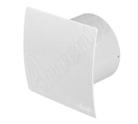 Salle de bains Cuisine Toilette Mur Ventilation Ventilateur d'extraction avec minuterie et capteur d'humidité 5"125 mm blanc