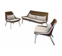 Salon bas de jardin (1 canapé 3 places + 2 fauteuils ) - Como