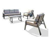 Salon de jardin 5 places en aluminium