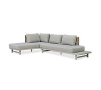 Salon d'Angle de Jardin 6 Places "Irun" 225cm Gris