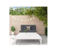 vidaXL Ensemble salon de jardin 2 pièces blanc pin massif
