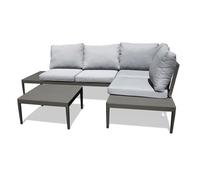 Salon de Jardin 4 Places "Ankara" 150cm Noir
