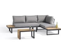 Salon de jardin 4 places en bois d' et aluminium