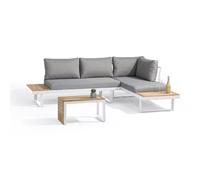 Salon de jardin 4 places en bois d' et aluminium