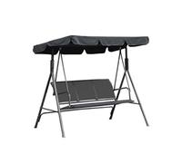 Salon de jardin acier gris 170.0 x 108 x 153 cm 3 personnes