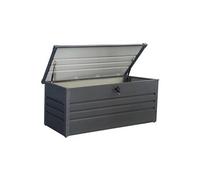 Salon de jardin acier gris