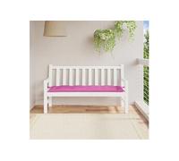 vidaXL Coussin de banc de jardin 150x50x7 cm tissu Oxford Rose