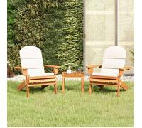 Maison Exclusive - Ensemble 3 pièces de mobilier de jardin Adirondack en acacia massif