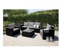 Salon de jardin - ALLIBERT - CALIFORNIA - Modulable - Gris