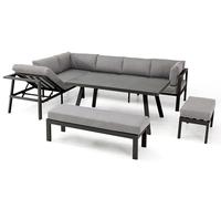 Ensemble repas de jardin 9 places en aluminium