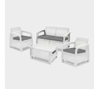 Salon de jardin avec coussins et table basse Corfu Lounge Set