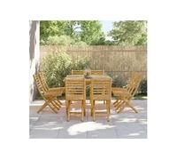 vidaXL Chaises de jardin 8 pcs. Pliable 43x54x88 cm Bambou