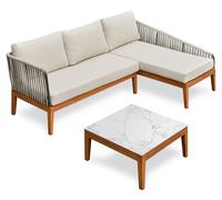 Salon de jardin bas 4 places -
