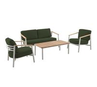 Salon de jardin bas 4 places MWH Dekoa - Vert
