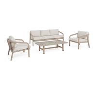 Salon de jardin bas 5 places Bizzotto Kalimera Timber Big