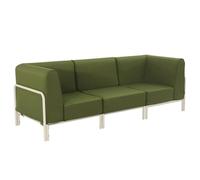 Salon de jardin bas modulable uni 3 places vert kaki 232 x 80 cm Patio, Oviala